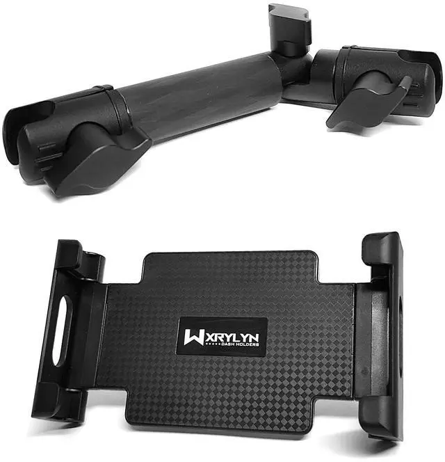 Main image of WXRYLYN Universal Tablet Mount with 15-23mm Adjustable Clamp for iPad Pro/Air/Mini, Samsung Tabs & 60-10mm Locking Carbon Fiber Kevlar Mounting Arm with Articulating Joint Dual 20mm Socket Ends