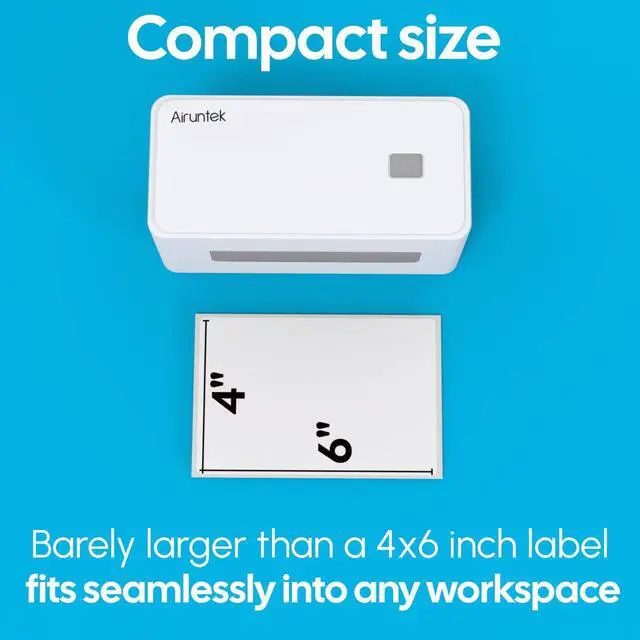 Alt view image 3 of 5 - AIRUNTEK Wireless Thermal Label Printer  4x6 Bluetooth & Wi-Fi Shipping Printer, Compatible with Windows, Mac, iPhone, Android, No Ink, for Barcode Labels and Small Business