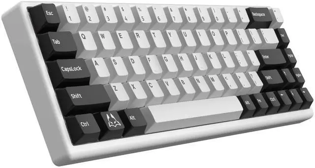 Main image of ARBITER Polar 65 - CNC Magnetic Gaming Keyboard w Rapid Trigger, Hall Effect Switches, CNC Aluminum Frame, Rapid Key, 65% Compact, Bright RGB, Dual-Shot PBT Keycaps - White Panda