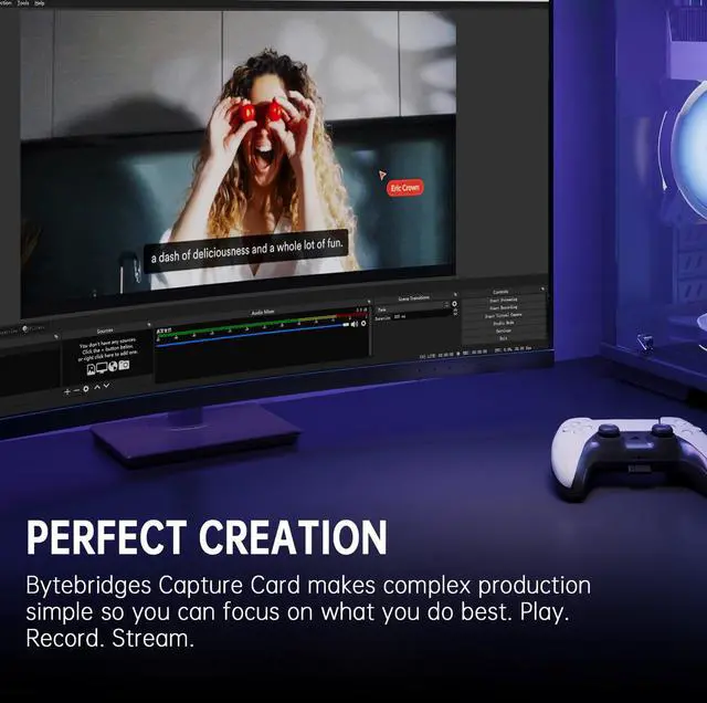 Alt view image 5 of 5 - Bytebridges 4K HDMI Capture Card for Streaming, Full HD 1080P 60FPS Capture USB 3.0 Audio Video Capture Card,for Switch/PS4/PS5/Xbox, Plug and Play, Works on Laptop, PC, Mac