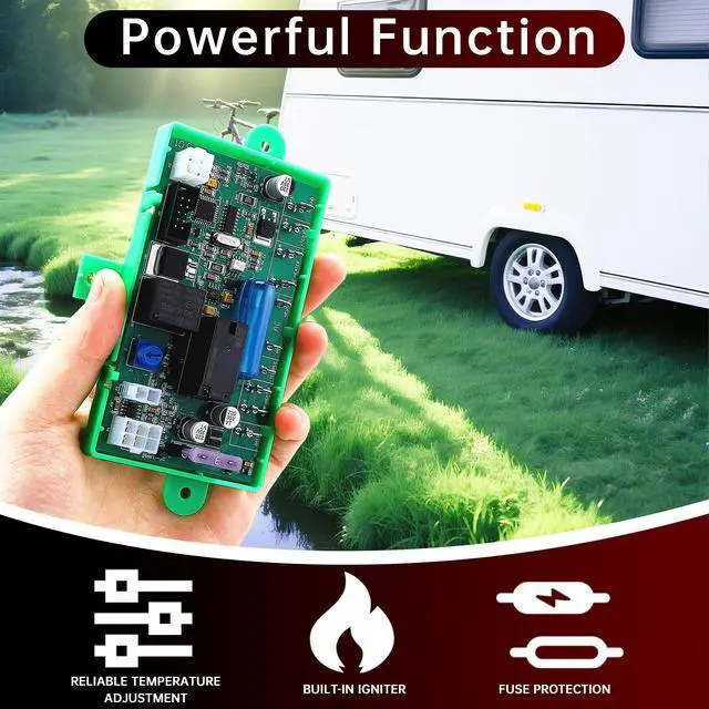 Alt view image 4 of 5 - P-711 RV Refrigerator Main Power Control Circuit Board with Protective Cover Compatible with 2 & 3 Way RV Parts, Replace for Micro P-711, 2931842.01, 2931843.01, 2932691.017, 2932177.01