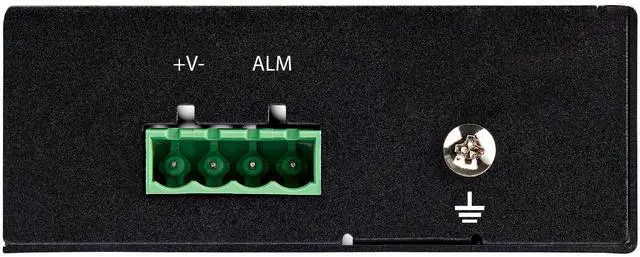 Alt view image 4 of 5 - StarTech.com Industrial Fiber to Ethernet Media Converter - 10/100/1000 Mbps SFP to RJ45/Cat6 - Singlemode/Multimode Optical Fiber to Copper Gigabit Network - 12-56V DC - IP-30/ -40 to +75C, TAA