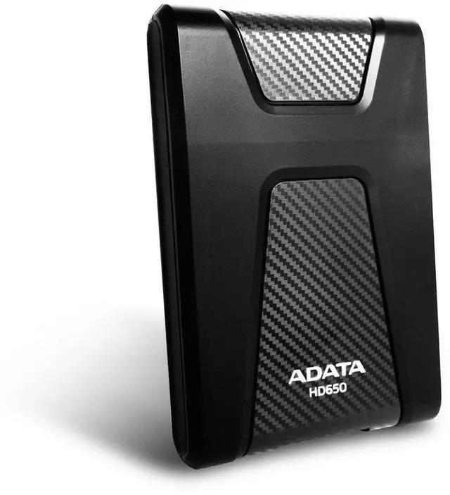 Alt view image 2 of 4 - ADATA HD650 1TB Anti-Shock External Hard Drive, Black (AHD650-1TU31-CBK)