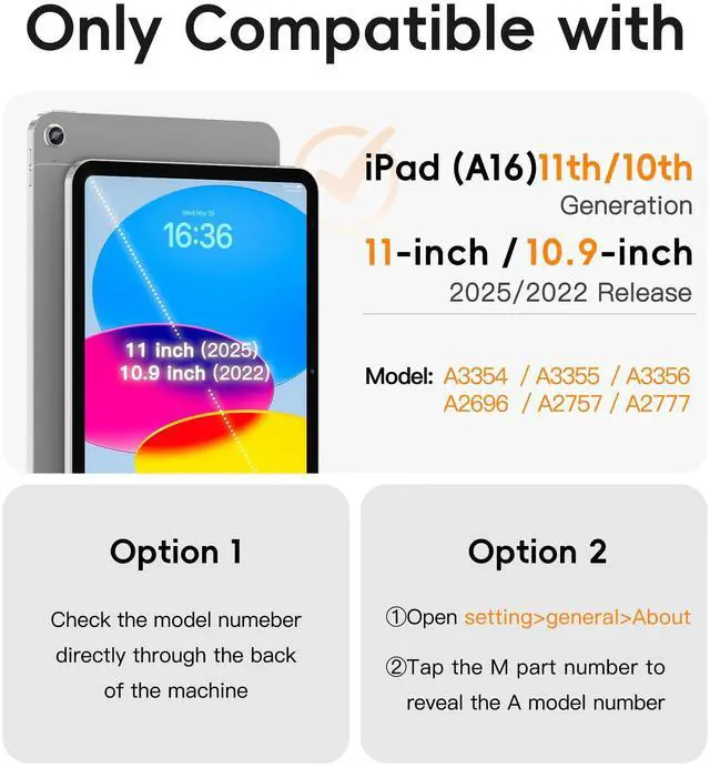 Alt view image 2 of 5 - BATYUE Case for iPad (A16) 11th/10th Generation 11''/10.9'' 2025/2022, Full-Body Drop Protection Case with 360° Rotating & 180° Folding Stand, Screen Protector & Pencil Holder| Cornflower Blue