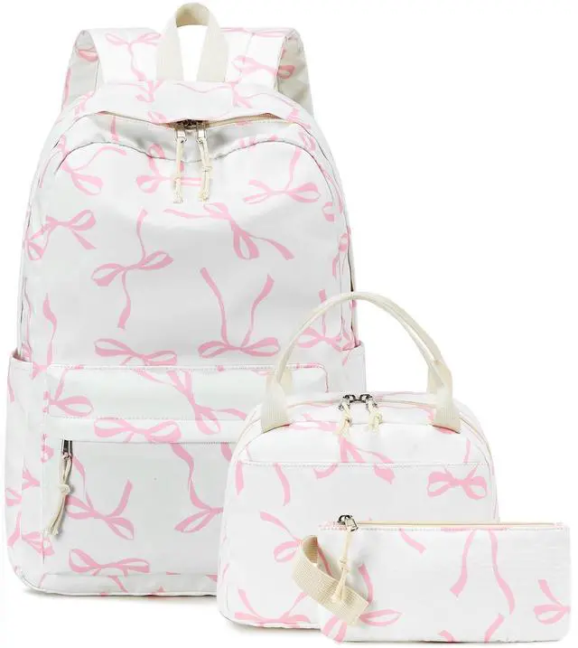 Main image of Bluboon Teens Backpack Set Girls School Backpack Lunch Box Pencil Bags Student Bookbags 3 in 1