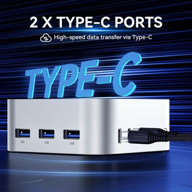 Alt view image 5 of 5 - SOAYAN Mini PC, 13th Twin Lake N150 Linux Mini Computers (up to 3.6GHz), 12GB LPDDR5 512GB SSD Ubuntu Micro Desktop Computer 4K Triple Display/Dual LAN/Type C/DP/WiFi 5/USB3.2/BT4.2 for Home, Office