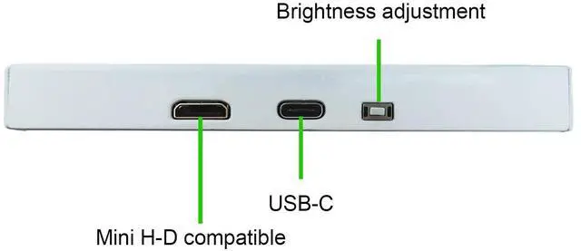 Alt view image 5 of 5 - VSDISPLAY 10.1 Inch White LCD Monitor 1280x800 IPS PC Case Screen Monitoring GPU CPU RAM Data,as Secondary Display for PC Case Computer Laptop