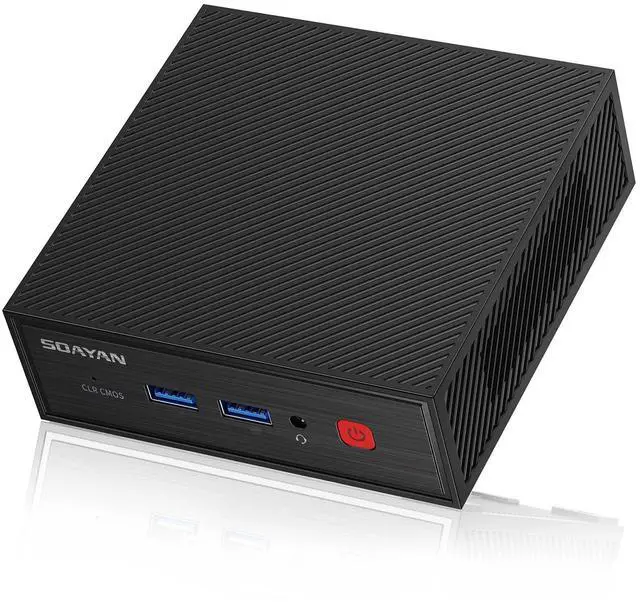 Main image of SOAYAN Mini PC, Alder Lake N100 Linux Mini Computers (up to 3.4GHz) 16GB DDR4 RAM 500GB SSD Ubuntu Small Desktop Computer 4K Dual Display/WiFi 6/USB3.2/BT5.2/Gigabit Ethernet for Home, Office,Business