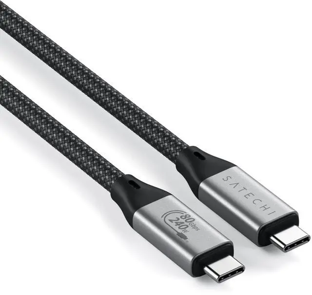 Main image of Satechi USB4 V2 Pro Cable, USB C Cable 1.2m/ 3.9ft, up to 120Gbps Data Transfer, 240W Power Delivery, 8K Display, Thunderbolt 5/4/3 Compatible, for MacBook, Windows and More