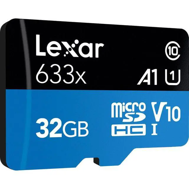 Alt view image 2 of 5 - Lexar 32GB (2-Pack) High-Performance 633x micro SD Card w/ SD Adapter, UHS-I, C10, U1, A1, Full HD, 4K, Up To 100MB/s Read Memory Card, for Smartphones, Tablets, and Action Cameras (LMS0633032G-B2ANU)