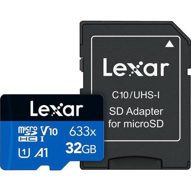 Alt view image 5 of 5 - Lexar 32GB (2-Pack) High-Performance 633x micro SD Card w/ SD Adapter, UHS-I, C10, U1, A1, Full HD, 4K, Up To 100MB/s Read Memory Card, for Smartphones, Tablets, and Action Cameras (LMS0633032G-B2ANU)