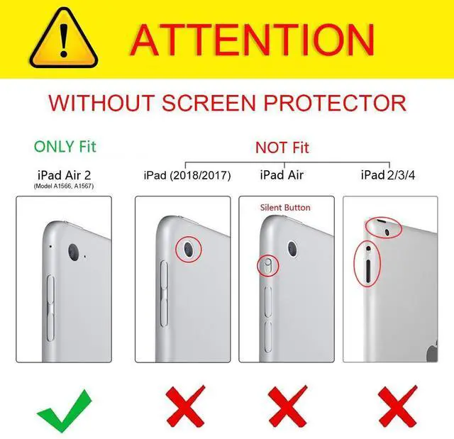 Alt view image 2 of 5 - BENTOBEN iPad Air 2 Case, Protective Case for iPad Air 2 - Kickstand 3 in 1 [Soft&Hard] Hybrid Shockproof Heavy Duty Rugged Anti-Slip Scratch Resistant Case Cover, Black/Gray