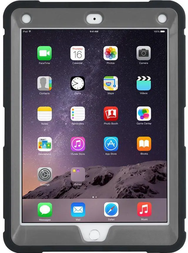 Alt view image 4 of 5 - BENTOBEN iPad Air 2 Case, Protective Case for iPad Air 2 - Kickstand 3 in 1 [Soft&Hard] Hybrid Shockproof Heavy Duty Rugged Anti-Slip Scratch Resistant Case Cover, Black/Gray