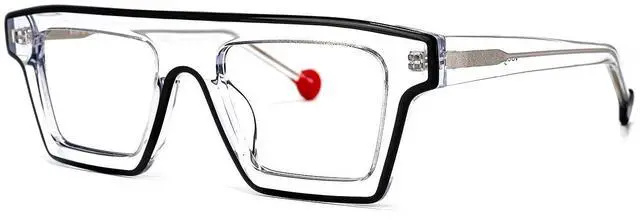 Main image of VOOGLAM Crystal Square Frame Eyewear for Women Men Treva