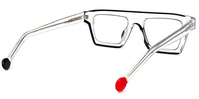 Alt view image 4 of 4 - VOOGLAM Crystal Square Frame Eyewear for Women Men Treva