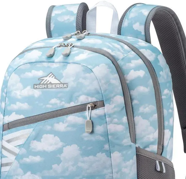 Alt view image 5 of 5 - High Sierra Outburst 2.0 Carry-On Daypack Book Bag with Padded Laptop Tablet Sleeve, 360 Degree Reflectivity, Fits Most 15.6" Laptops, 28L, Clouds