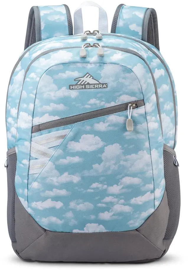 Alt view image 3 of 5 - High Sierra Outburst 2.0 Carry-On Daypack Book Bag with Padded Laptop Tablet Sleeve, 360 Degree Reflectivity, Fits Most 15.6" Laptops, 28L, Clouds