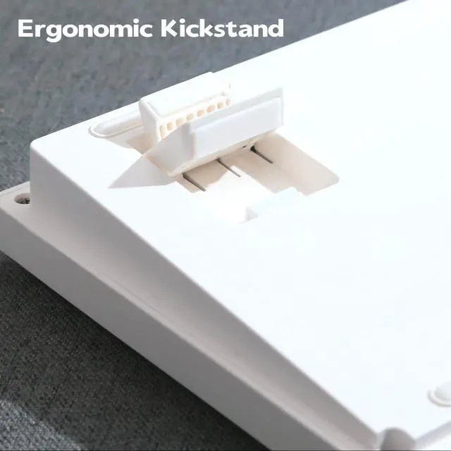 Alt view image 5 of 5 - GMK108 Barebones Mechanical Keyboard Kit,VIA Programmable Gasket Mounted BT5.0/2.4GHz/Type-C Tri-Mode Wired Hot-Swap RGB Backlit Full Size Custom PCB DIY Mechanical Keyboard Kit(White)