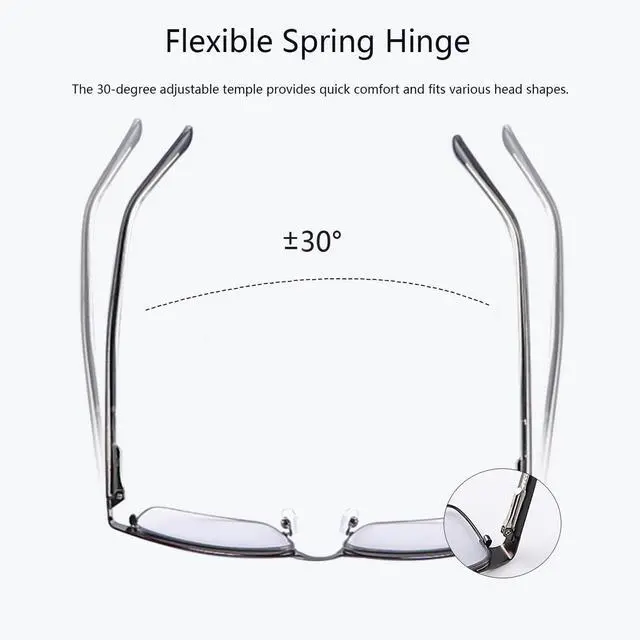 Alt view image 5 of 5 - MIRYEA Photochromic Blue Light Blocking Glasses UV400 Sunglasses Anti Eyestrain Computer Gaming Blue Light Screen Blocker Eyeglasses Clear to Gray Lens Anti Glare Eye Protection Eyewear for Men Women