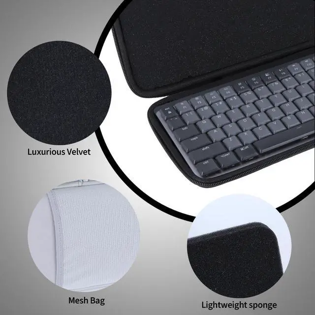 Alt view image 4 of 5 - Peyyargo Case Compatible with Logitech MX Mechanical Illuminated Performance Keyboard (Graphite)