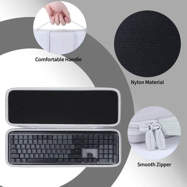 Alt view image 5 of 5 - Peyyargo Case Compatible with Logitech MX Mechanical Illuminated Performance Keyboard (Graphite)