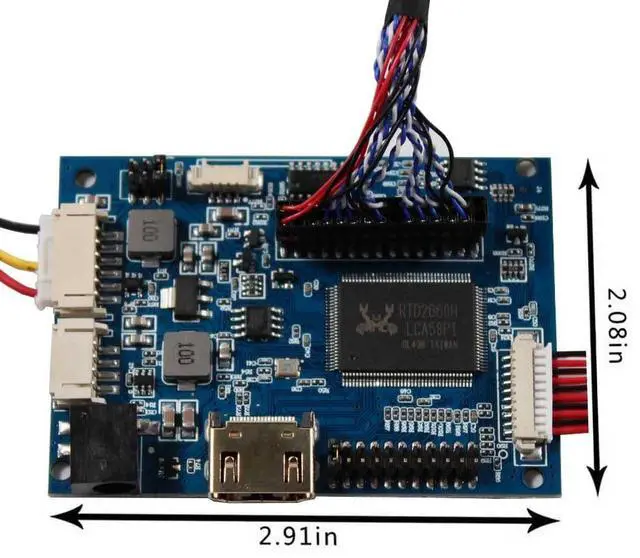 Alt view image 2 of 5 - VSDISPLAY Audio LCD Controller Board Work for 14.1 15.4 Inch 1280x800 B154EW01 B154EW02 LP154W01 LTN154AT07 LTN154X3-L01 LP154WX4 LTN140W2-L01 LVDS 30 Pin Interface 1CCFL Backlight LCD Screen