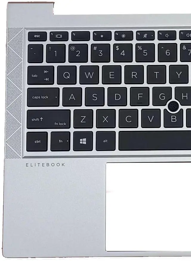 Alt view image 3 of 5 - New Replacement for HP Elitebook 840 G7 840 G8 745 Laptop Upper Case Palmrest Backlit Keyboard Assembly Part M07090-001 M36312-001 Silver