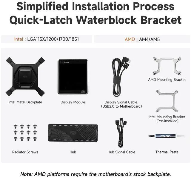 Alt view image 5 of 5 - PCCOOLER CPU Cooler AIO Liuquid Freezer, 3.4-inch IPS Display, 360mm ARGB Water Cooling, High-Performance F7 X120 Modular Fan, Compatible with AM4/AM5, LGA115X/1200/1700/1851 (CPS DT360 Black)