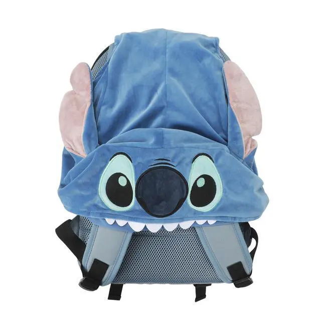 Alt view image 3 of 5 - Disney Stitch Tropical Print 17.5" Hooded Backpack