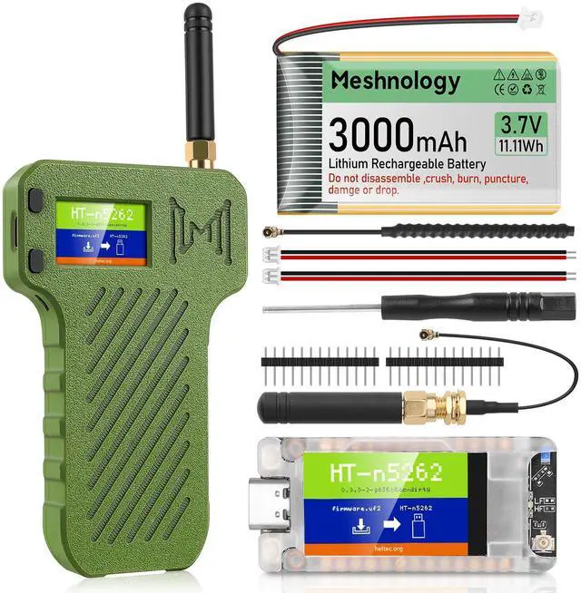 Main image of Mesh Node T114 Board + 3000mAh Battery + N36 Case Set, TFT Display nRF52840 SX1262 Module with 915MHz Antenna Support Lo Ra Blue Tooth 5.0 GPS Solar Power Supply for Mesh Tastic Ar duino Lo Rawan IoT