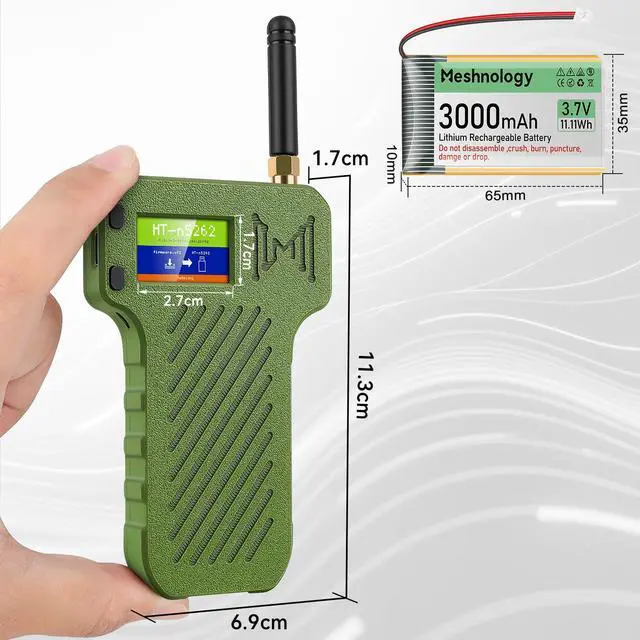 Alt view image 5 of 5 - Mesh Node T114 Board + 3000mAh Battery + N36 Case Set, TFT Display nRF52840 SX1262 Module with 915MHz Antenna Support Lo Ra Blue Tooth 5.0 GPS Solar Power Supply for Mesh Tastic Ar duino Lo Rawan IoT