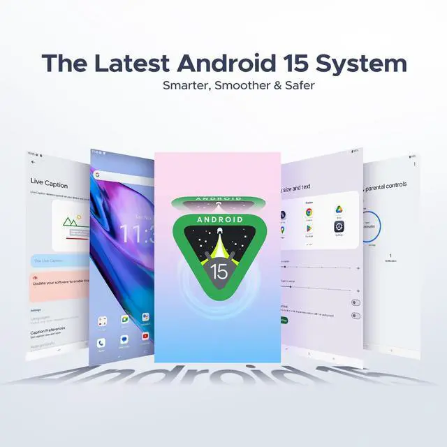 Alt view image 2 of 5 - DOOGEE Tab A9 Pro 10 inch Tablet,Android 15 Tablet 20GB+128GB/2TB Expand,Quad Core Gaming Tablets,6580mAh Battery,1280x800 IPS HD Touchscreen,5G WiFi,BT5.0,Dual Speakers,Dual Camera,Face Unlock