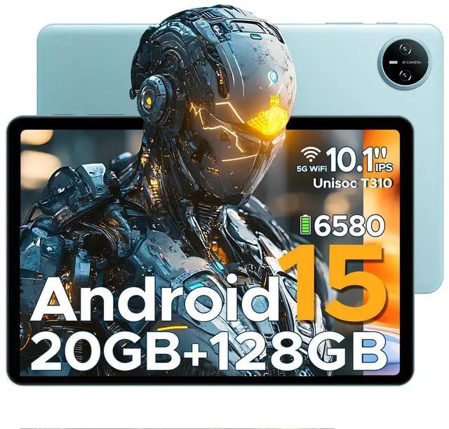 Main image of DOOGEE Tab A9 Pro 10 inch Tablet,Android 15 Tablet 20GB+128GB/2TB Expand,Quad Core Gaming Tablets,6580mAh Battery,1280x800 IPS HD Touchscreen,5G WiFi,BT5.0,Dual Speakers,Dual Camera,Face Unlock