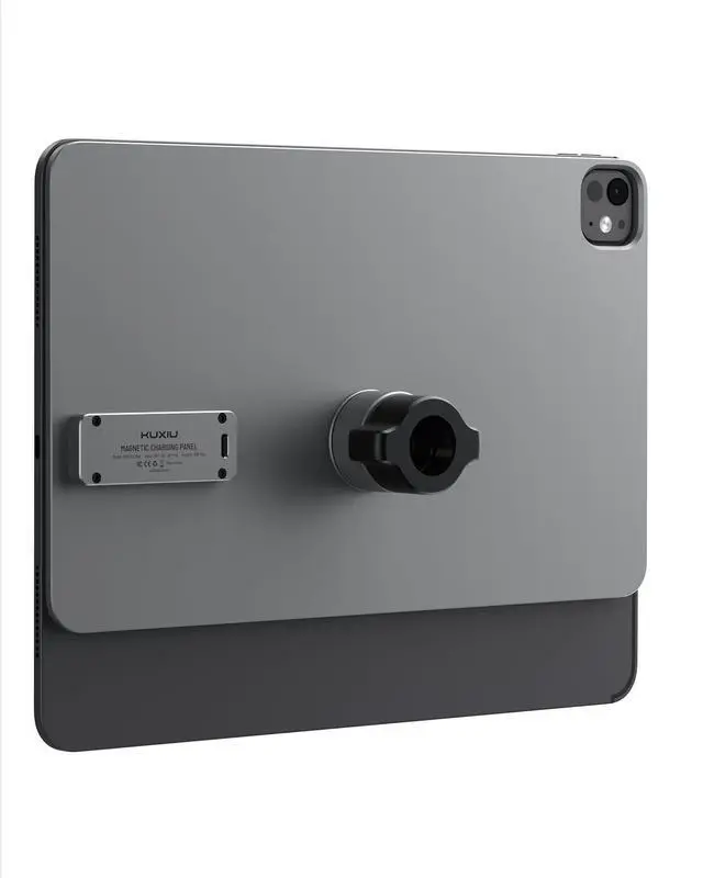 Main image of KU XIU Magnetic Wireless Charging Panle for iPad Pro 11'' M4/M5 Only, Aluminum Alloy Panle for 17mm Ball Head with 2M USB-C Cable, Wirder Compatibility Various Tablet Mount [Arm/Stand Not Included]