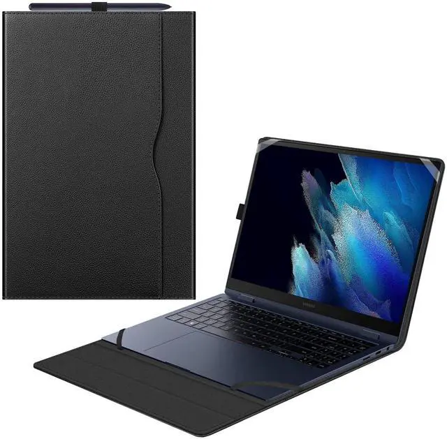 Main image of Fintie Sleeve Case Cover for 15.6" Samsung Chromebook Plus XE550XGAA / Samsung Galaxy Book4 360 NP960XGK / Book3 360 NP750QFG / Book2 Pro 360 NP950QED / Book2 Pro NP950XED, Black