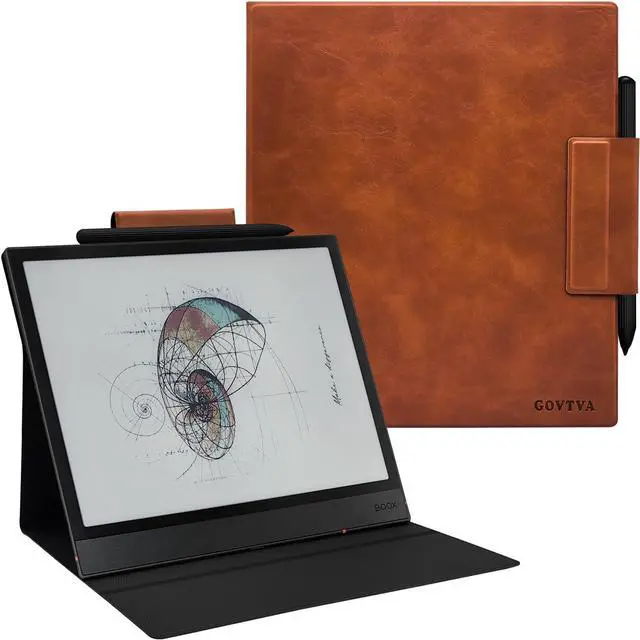 Main image of GOVTVA Magnetic Stand Case for Onyx Boox Tablet Note Air 5 C/Note Air 4 C/Note Air 3 C (2025/2024/2023 Released) Ultra-Thin Leather Cover with Magnetic Pen Buckle, Auto Sleep/Wake (Vintage Brown)
