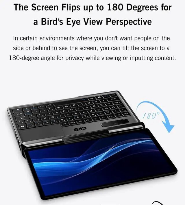 Alt view image 3 of 5 - GPD MicroPC 2 Handheld Industry Laptop,7" Portable PC Win 11 Pro 16GB RAM/512GB ROM Processor N300 Apply to Communication, Electric Power, Exploration, Mining, Archaeology, Business Services