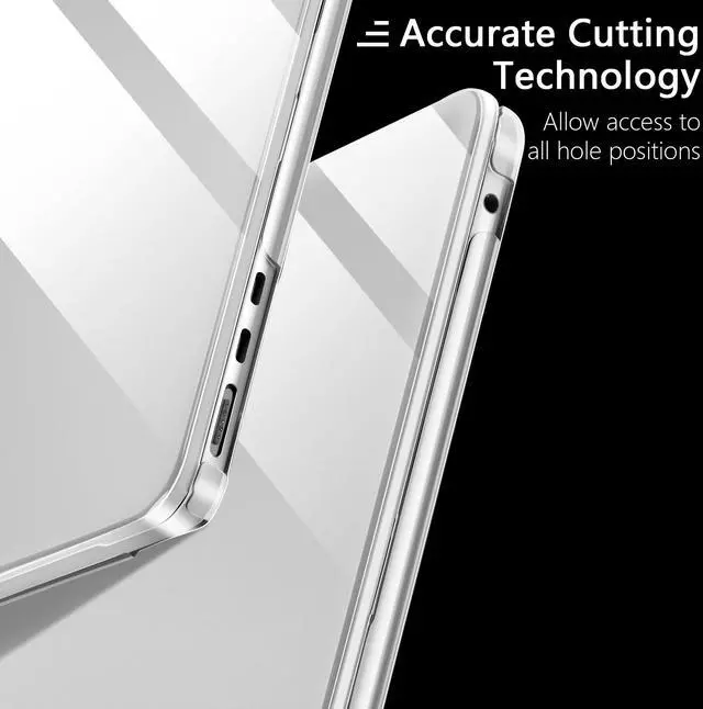 Alt view image 5 of 5 - Batianda Premium Crystal Case for New MacBook Air 15 inch 2025 M4 2024 2023 Release Model A3241 /A3114 M3 Lightweight Durable Scratch-Resistant, Easy Install, with Keyboard Cover, Transparent