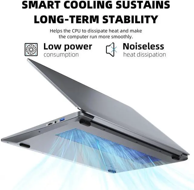 Alt view image 4 of 5 - SGIN 15.6 Inch Laptop Computer, Celeron N5095A Processor, Windows 11 Laptop, DDR4 12GB SSD 512GB, 1920x1080 FHD Display, USB 3.2, 7000mAh, BT5.0, Type-C, Traditional Laptops for Business Student