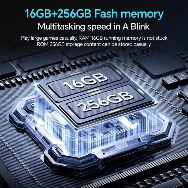 Alt view image 5 of 5 - Tablet M8 Android 15 with Keyboard,16GB+256GB 10.1 inch Tablets, 8000mAh Battery, 8-Core, Widevine L1, 2.4Ghz /5G, Dual Band WiFi/Bluetooth, 5/13MP Cameras Bundle with Case, Mouse & Stylus (Blue)