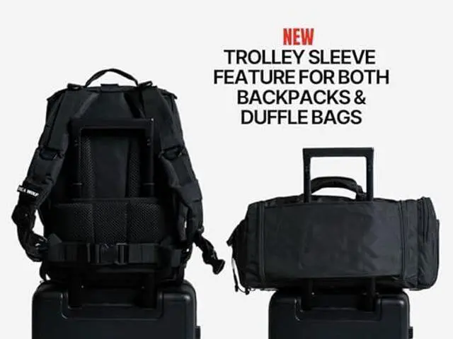 Alt view image 4 of 5 - WOLFpak 35L Athletic Gym Backpack - Durable 1000D Waterproof Oxford Material with MOLLE Webbing, Laptop Pocket & Dual Cup Holders, Durable Fitness/Travel/Military Daypack (Realtree APX)