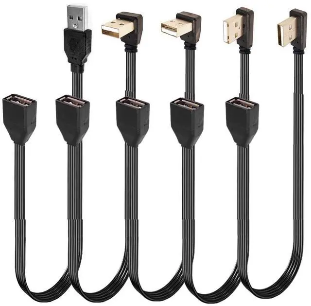 Main image of STUPDOLERI USB Extension Cable USB Device with The USB 2.0 Port of Your PC, Notebook, or USB This 90 Degree USB Cable is USB Male to Female Data Cable Left and Right UP Angle 30CM, ST UP DO LE RI