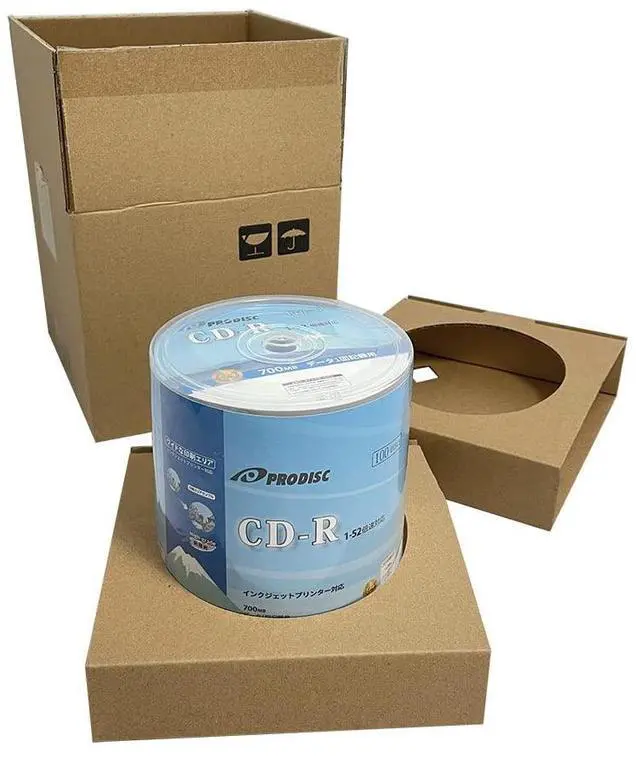 Alt view image 3 of 5 - Prodisc CD-R 700MB 52X White Inkjet Hub Printable Recordable Media Disc - 100 Discs (Japanese Limited Edition) Blank CDs, CD-R Discs for Music and Data, Writable CDR, 100 Pack