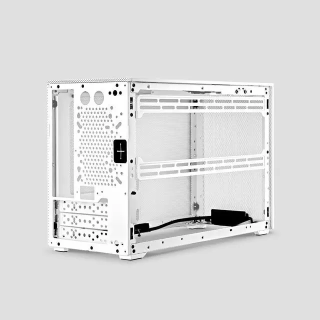 Alt view image 4 of 5 - SSUPD Meshroom D Mini-ITX SFF PC Case 15L Full-Mesh Panel Tool-Free Access Supports RTX 5090 GPUs White