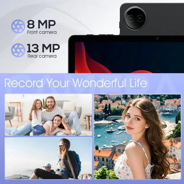 Alt view image 5 of 5 - DigiLand Android Tablets, 11" Android 14 Tablet with Octa-Core CPU, RAM 12GB + ROM 128GB (Up to 256GB), 7000mAh Battery, 8MP + 13MP Dual Camera, WiFi & Bluetooth 5.0 - Gray