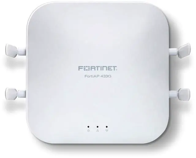 Main image of Fortinet FortiAP 433G |4x4 Wi-Fi 6E Indoor Wireless Access Point - Tri Radio, External Antenna, 2 x 5GE RJ45 Ports (FAP-433G-A)