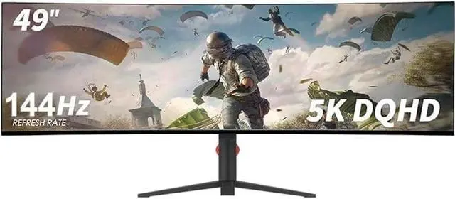 Main image of AtomFun YOGAES 49 Inch Wide Dual QHD (5120x1440) IPS Surface Game Display, 49 Inch montior. HDR 400, Hidden Inside, USB-C, VESA100*100mm, Tilt Height Adjustment Possible, G-Sync (144hz)
