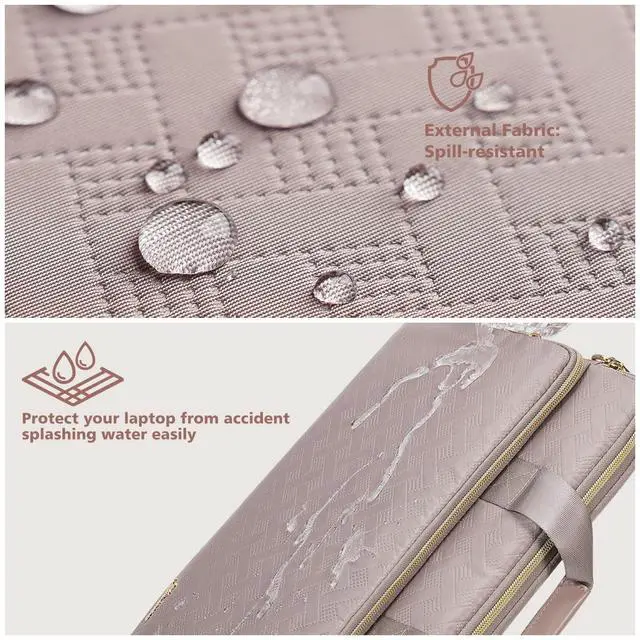 Alt view image 3 of 5 - KIZUNA Laptop Sleeve Case 17 Inch Computer Shoulder Bag for 17.3" Legion 5/5i/LG gram 17/17.3" MSI 17/Dell G7/17 IdeaPad 3i Gen7/HP Gaming Pavilion 17/ Ideapad 700,Khaki