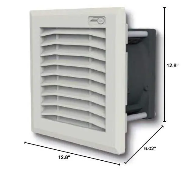 Alt view image 2 of 2 - FAN35CNOB | FAN35CN0B | TEXA Filter with Fan, RAL 7035, 520/280, M3/H 115V 50-60HZ, 325MM X 325MM X 153MM