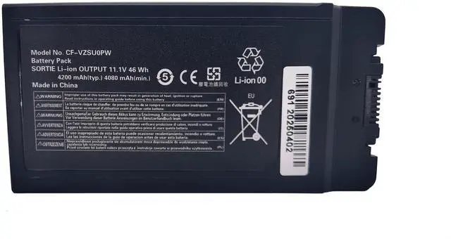 Main image of CF-VZSU0PW Battery CF-VZSUOPW CF-VZSU0PR CF-VZSU0GW CF-VZSU0LW Compatible with Panasonic Toughbook CF54 CF-54 Mk1 Mk2 Mk3 Series 54 Gloved Multi Touch,54 Lite, 54 Performance, 54 Prime CF-54F9001KM